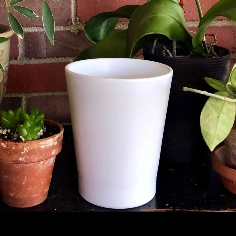 Matte White Planter Pot